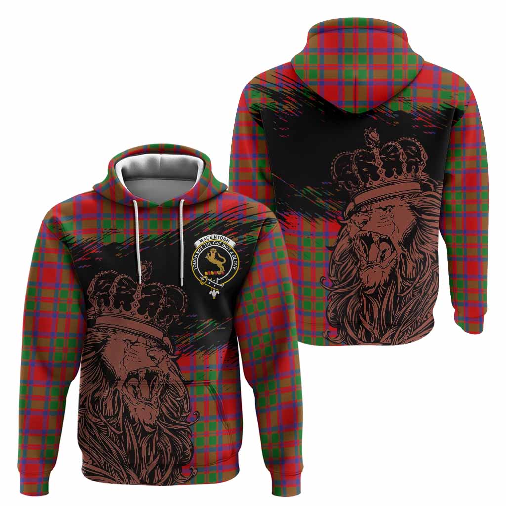 MacKintosh (McKintosh) Tartan Crest Hoodie Crowned Lion Heritage Style