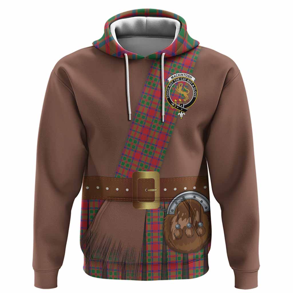 MacKintosh (McKintosh) Tartan Crest Hoodie Kilt Costume Style