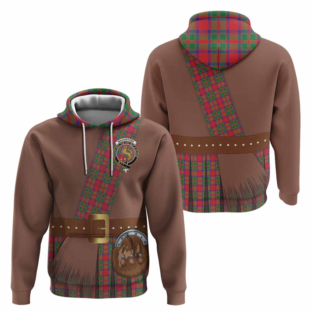 MacKintosh (McKintosh) Tartan Crest Hoodie Kilt Costume Style
