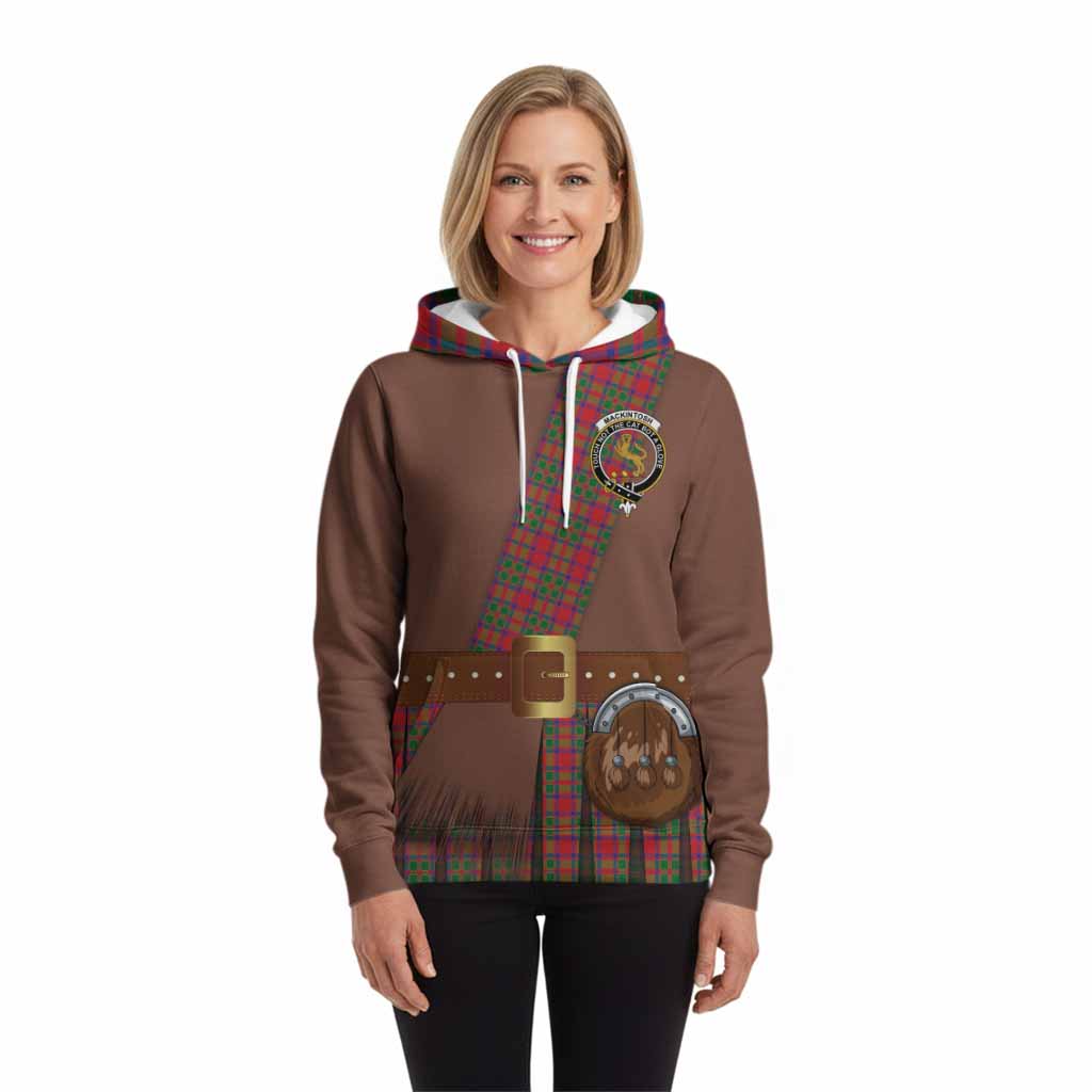 MacKintosh (McKintosh) Tartan Crest Hoodie Kilt Costume Style