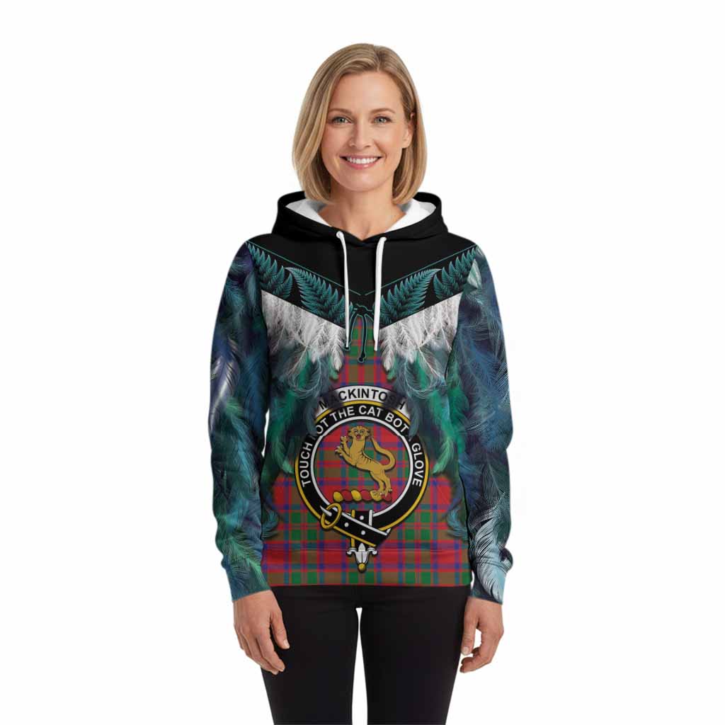 MacKintosh (McKintosh) Tartan Crest Hoodie New Zealand Maori Korowai Cloak