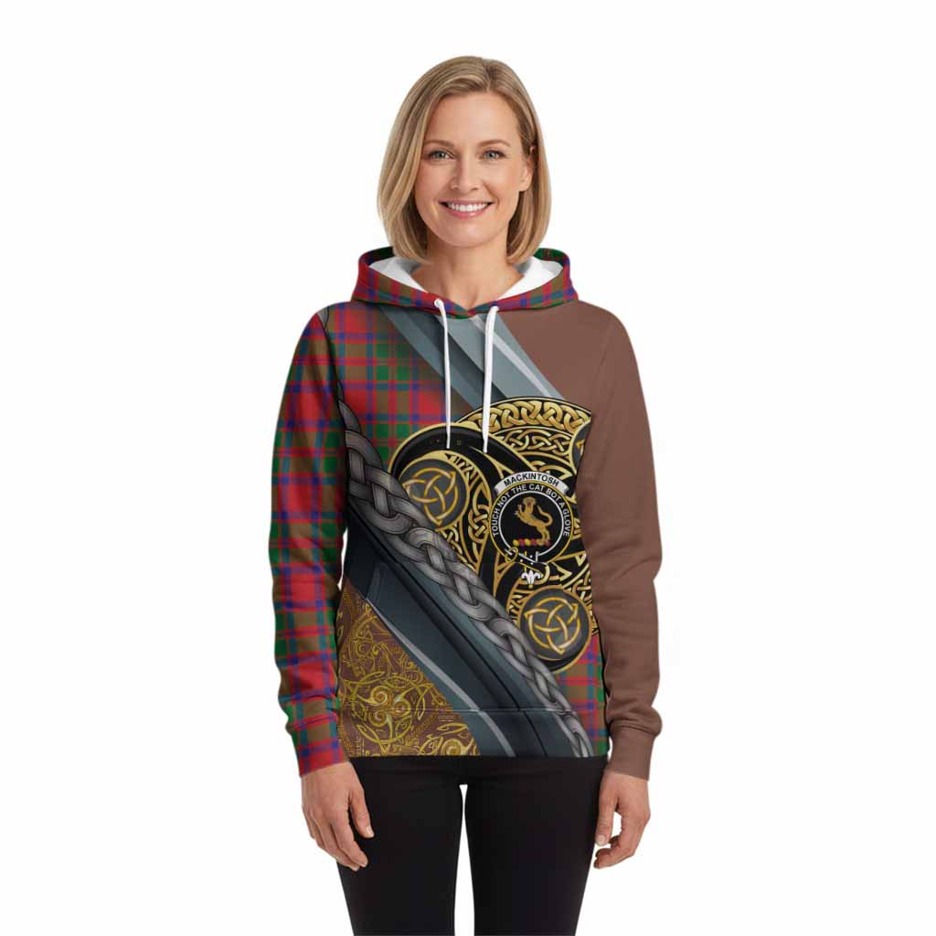 MacKintosh (McKintosh) Tartan Crest Hoodie Scottish Triskele Celtic