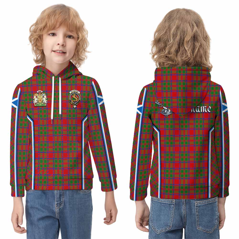 MacKintosh (McKintosh) Tartan Crest Kid Hoodie Scotland Coat of Arm Flag Style - Tartan Vibes Clothing