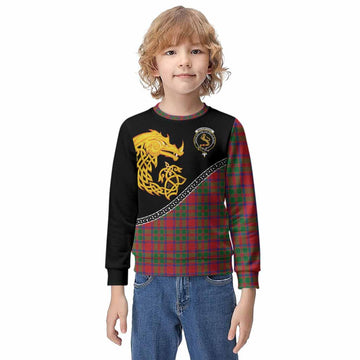 MacKintosh (McKintosh) Tartan Crest Kid Knitted Sweatshirt Legendary Dragon Knot Half Style