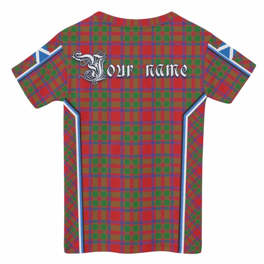MacKintosh (McKintosh) Tartan Crest Kid T-shirt Scotland Coat of Arm Flag Style - Tartan Vibes Clothing