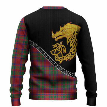 MacKintosh (McKintosh) Tartan Crest Knitted Sweater Legendary Dragon Knot Half Style