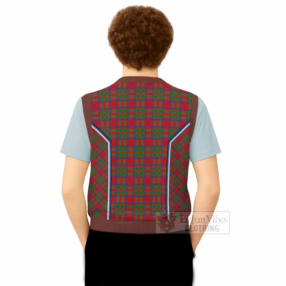 MacKintosh (McKintosh) Tartan Crest Knitted V-Neck Vest Scotland Coat of Arm Flag Style - Tartan Vibes Clothing