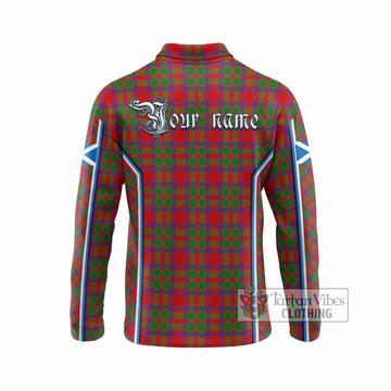 MacKintosh (McKintosh) Tartan Crest Long Sleeve Polo Shirt Scotland Coat of Arm Flag Style