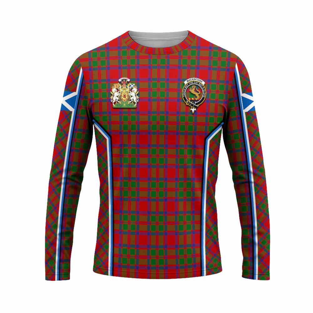 MacKintosh (McKintosh) Tartan Crest Long Sleeve T-Shirt Scotland Coat of Arm Flag Style - Tartan Vibes Clothing