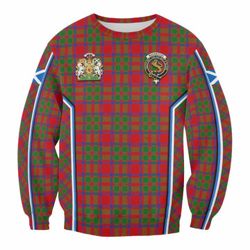 MacKintosh (McKintosh) Tartan Crest Sweatshirt Scotland Coat of Arm Flag Style