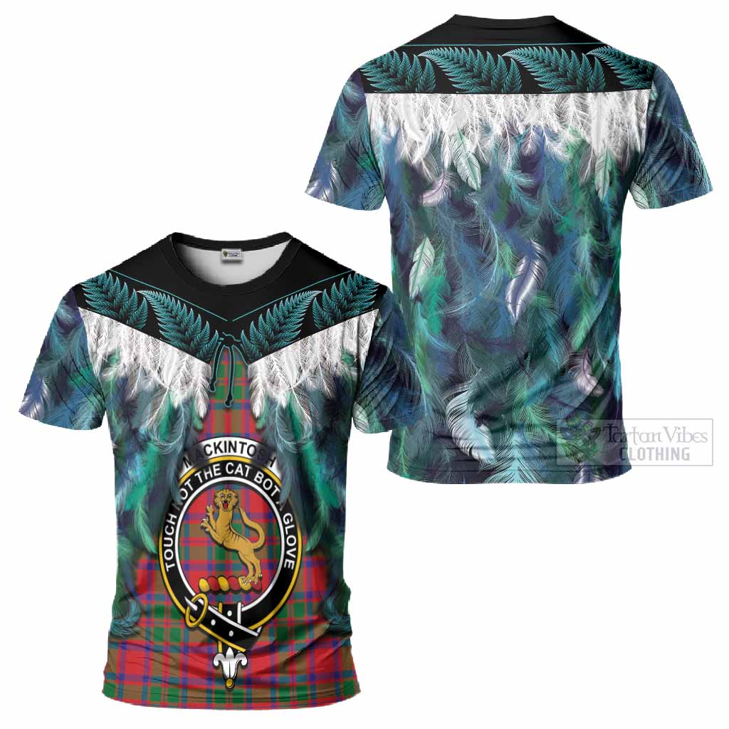 MacKintosh (McKintosh) Tartan Crest T-Shirt New Zealand Maori Korowai Cloak