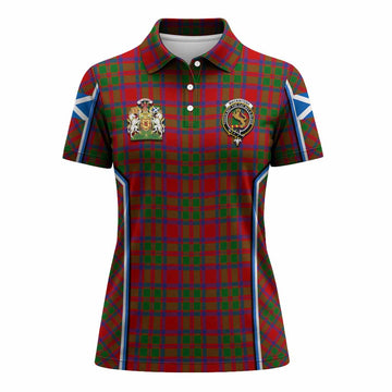 MacKintosh (McKintosh) Tartan Crest Women's Polo Shirt Scotland Coat of Arm Flag Style