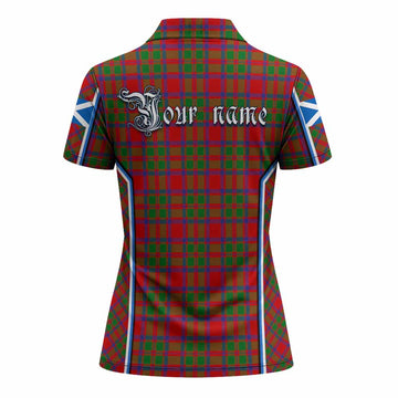 MacKintosh (McKintosh) Tartan Crest Women's Polo Shirt Scotland Coat of Arm Flag Style