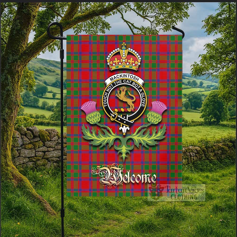 MacKintosh (McKintosh) Tartan Family Crest Garden Flag Royal Thistle Welcome Style - Tartan Vibes Clothing