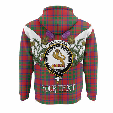 MacKintosh (McKintosh) Tartan Family Crest Hoodie Scottish Burns Night Thistle Floral