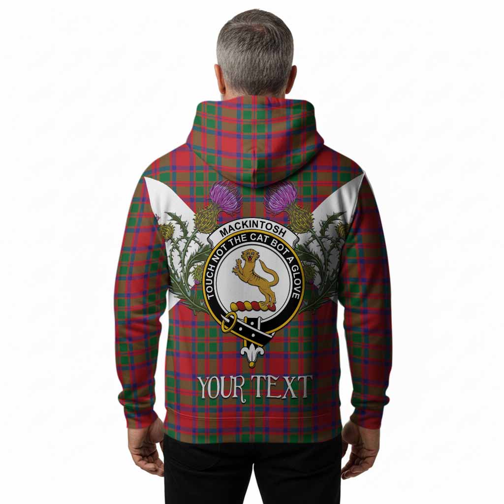 MacKintosh (McKintosh) Tartan Family Crest Hoodie Scottish Burns Night Thistle Floral