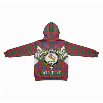 MacKintosh (McKintosh) Tartan Family Crest Kid Hoodie Scottish Burns Night Thistle Floral