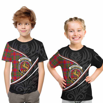 MacKintosh (McKintosh) Tartan Family Crest Kid T-shirt Celtic Scottish Thistle Floral - Tartan Vibes Clothing