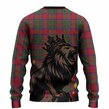 MacKintosh (McKintosh) Tartan Family Crest Knitted Sweater Crowned Lion Roaring