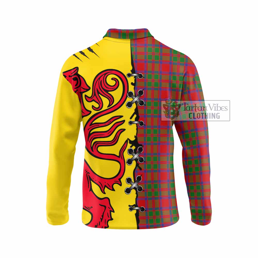 MacKintosh (McKintosh) Tartan Family Crest Long Sleeve Polo Shirt Lion Rampant Honor - Tartan Vibes Clothing