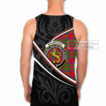 MacKintosh (McKintosh) Tartan Family Crest Men Tank Top Celtic Scottish Thistle Floral - Tartan Vibes Clothing