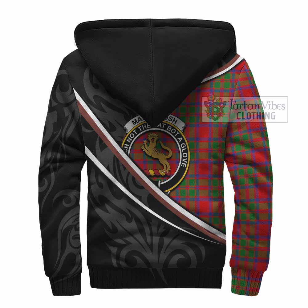 MacKintosh (McKintosh) Tartan Family Crest Sherpa Hoodie Celtic Scottish Thistle Floral - Tartan Vibes Clothing