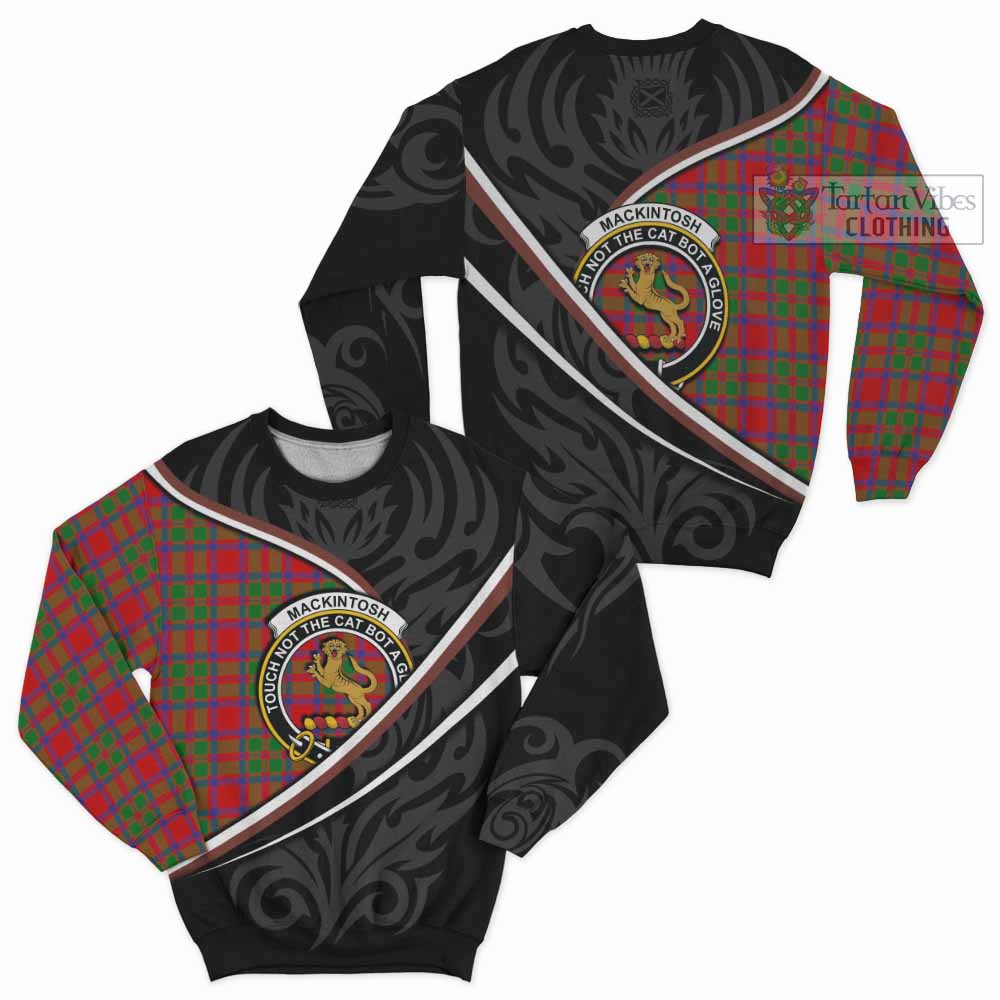 MacKintosh (McKintosh) Tartan Family Crest Sweatshirt Celtic Scottish Thistle Floral - Tartan Vibes Clothing