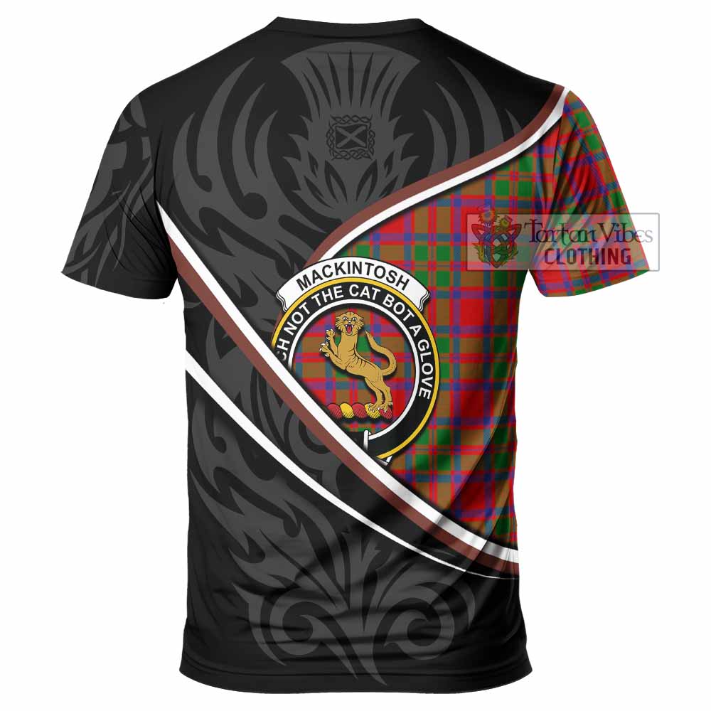 MacKintosh (McKintosh) Tartan Family Crest T-shirt Celtic Scottish Thistle Floral - Tartan Vibes Clothing