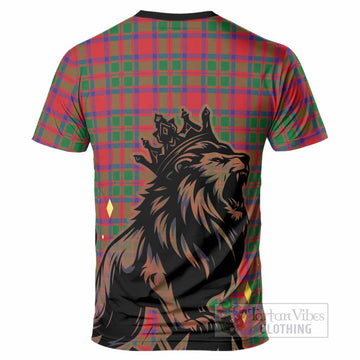 MacKintosh (McKintosh) Tartan Family Crest T-Shirt Crowned Lion Roaring