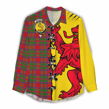 MacKintosh (McKintosh) Tartan Family Crest Women Casual Shirt Lion Rampant Honor