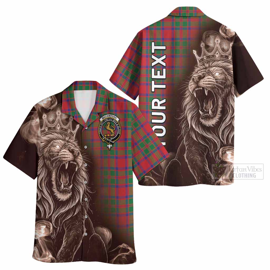 MacKintosh (McKintosh) Tartan Hawaiian Shirt Roaring Lion Heritage