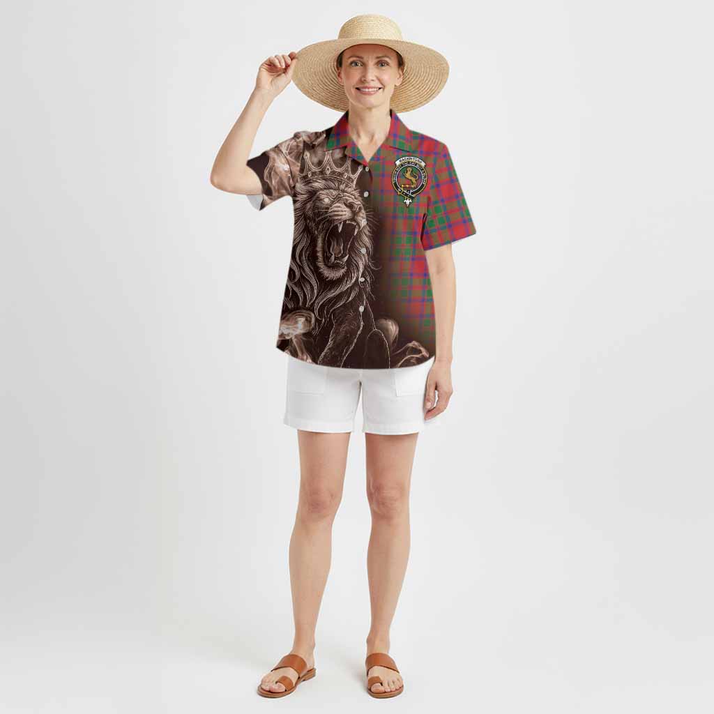 MacKintosh (McKintosh) Tartan Hawaiian Shirt Roaring Lion Heritage