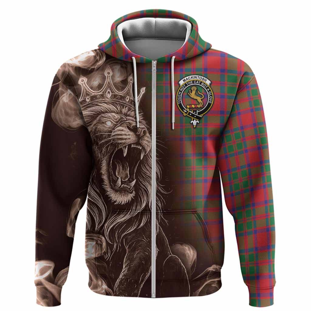 MacKintosh (McKintosh) Tartan Hoodie Roaring Lion Heritage