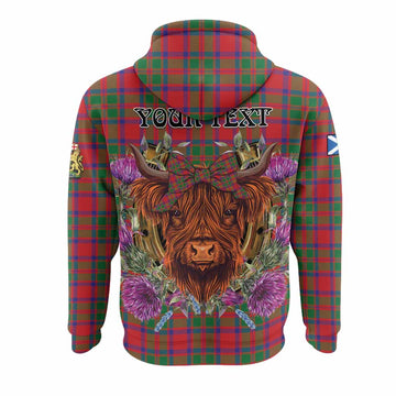 MacKintosh (McKintosh) Tartan Hoodie Scottish Thistle Heilan Coo