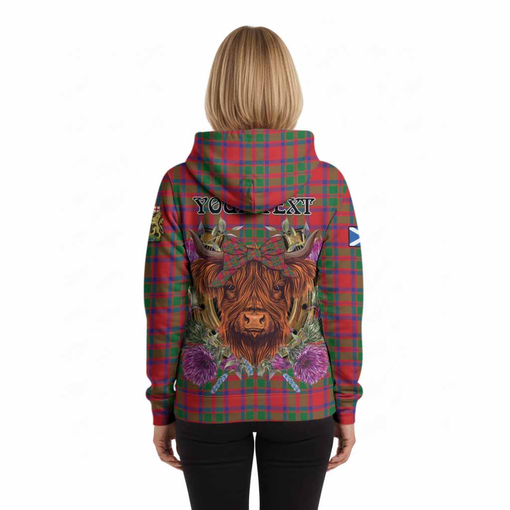 MacKintosh (McKintosh) Tartan Hoodie Scottish Thistle Heilan Coo