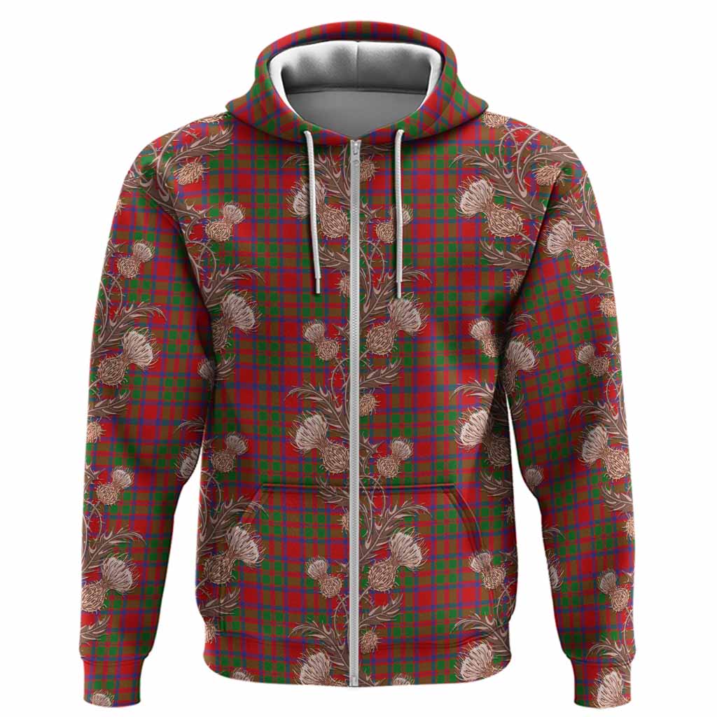 MacKintosh (McKintosh) Tartan Hoodie Seamless Scottish Thistle Flowers