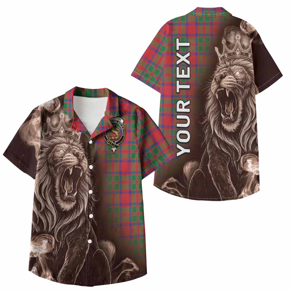 MacKintosh (McKintosh) Tartan Kid Hawaiian Shirt Roaring Lion Heritage