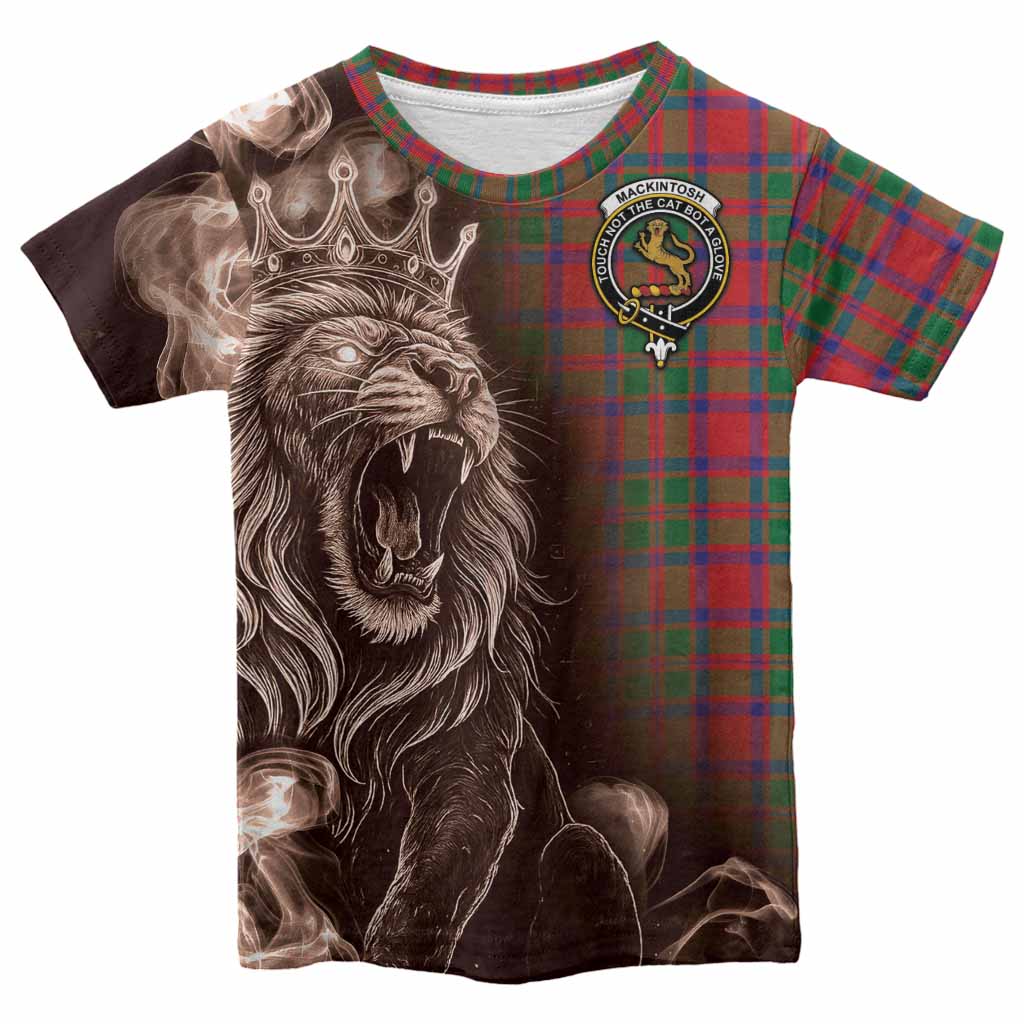 MacKintosh (McKintosh) Tartan Kid T-shirt Roaring Lion Heritage