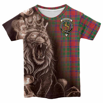 MacKintosh (McKintosh) Tartan Kid T-shirt Roaring Lion Heritage
