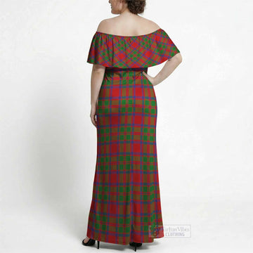 MacKintosh (McKintosh) Tartan Off Shoulder Ruffle Maxi Dress