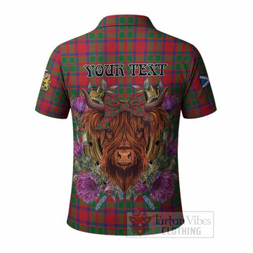 MacKintosh (McKintosh) Tartan Polo Shirt Scottish Thistle Heilan Coo