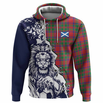 MacKintosh (McKintosh) Tartan Scottish Hoodie Angry Lion With Soccer Ball Style