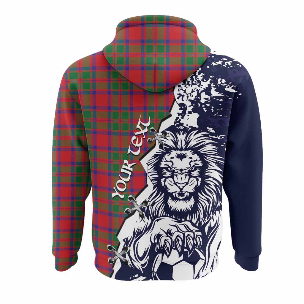 MacKintosh (McKintosh) Tartan Scottish Hoodie Angry Lion With Soccer Ball Style