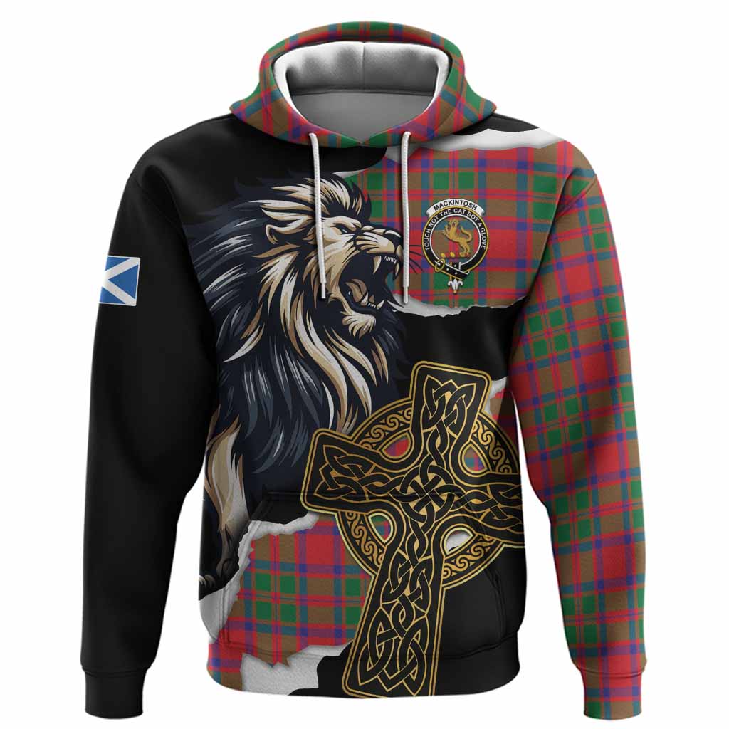 MacKintosh (McKintosh) Tartan Scottish Hoodie Lion Celtic Heritage