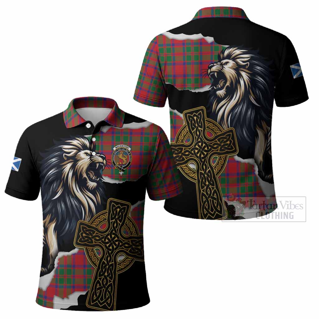 MacKintosh (McKintosh) Tartan Scottish Polo Shirt Lion Celtic Heritage
