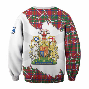 MacKintosh (McKintosh) Tartan Sweatshirt with Family Crest and Lion Rampant Grunge Style