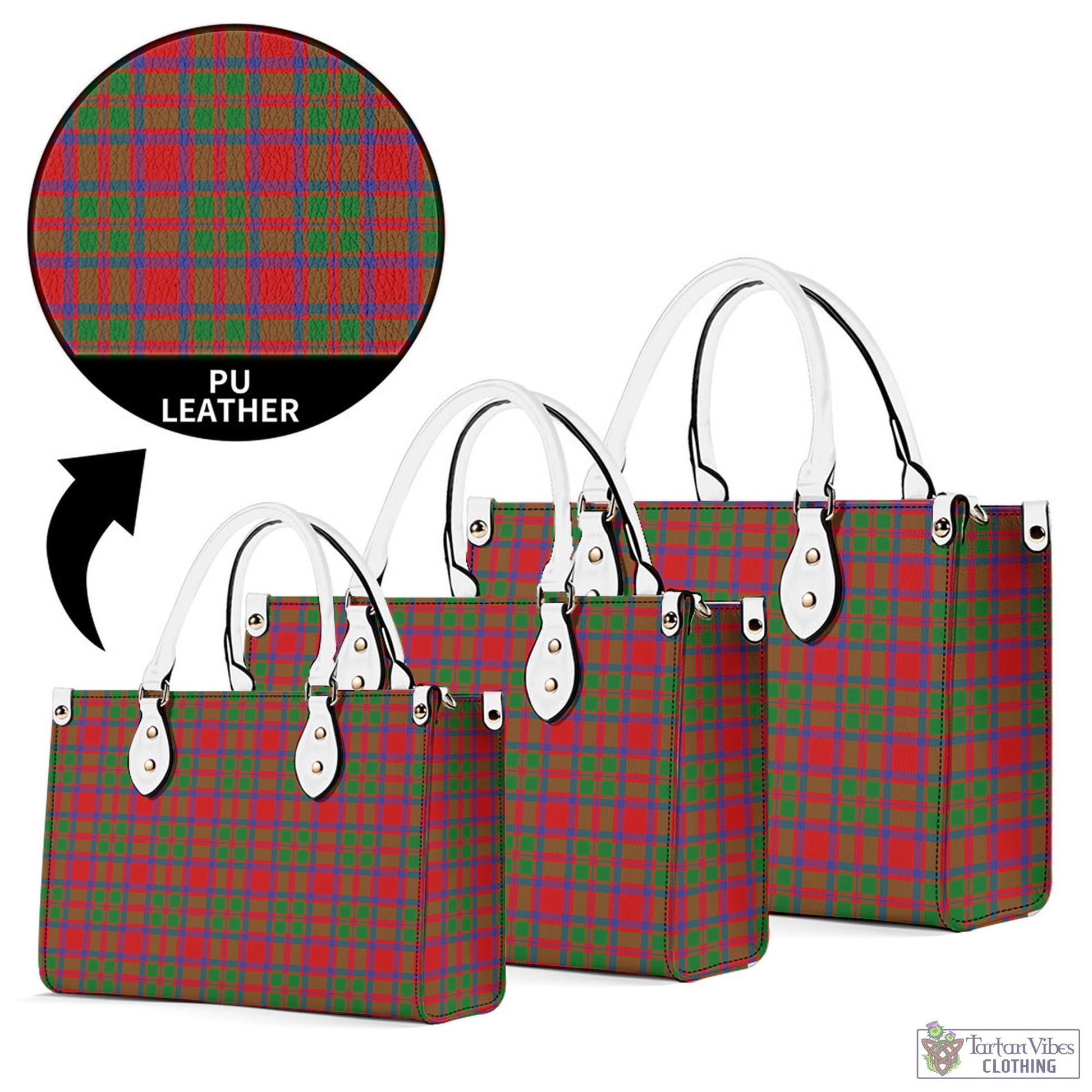 Tartan Vibes Clothing MacKintosh Modern Tartan Luxury Leather Handbags
