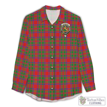 MacKintosh (McKintosh) Tartan Women's Casual Shirt with Family Crest