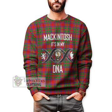 MacKintosh (McKintosh) Tartan Sweatshirt with Family Crest DNA In Me Style Unisex - Tartanvibesclothing Shop