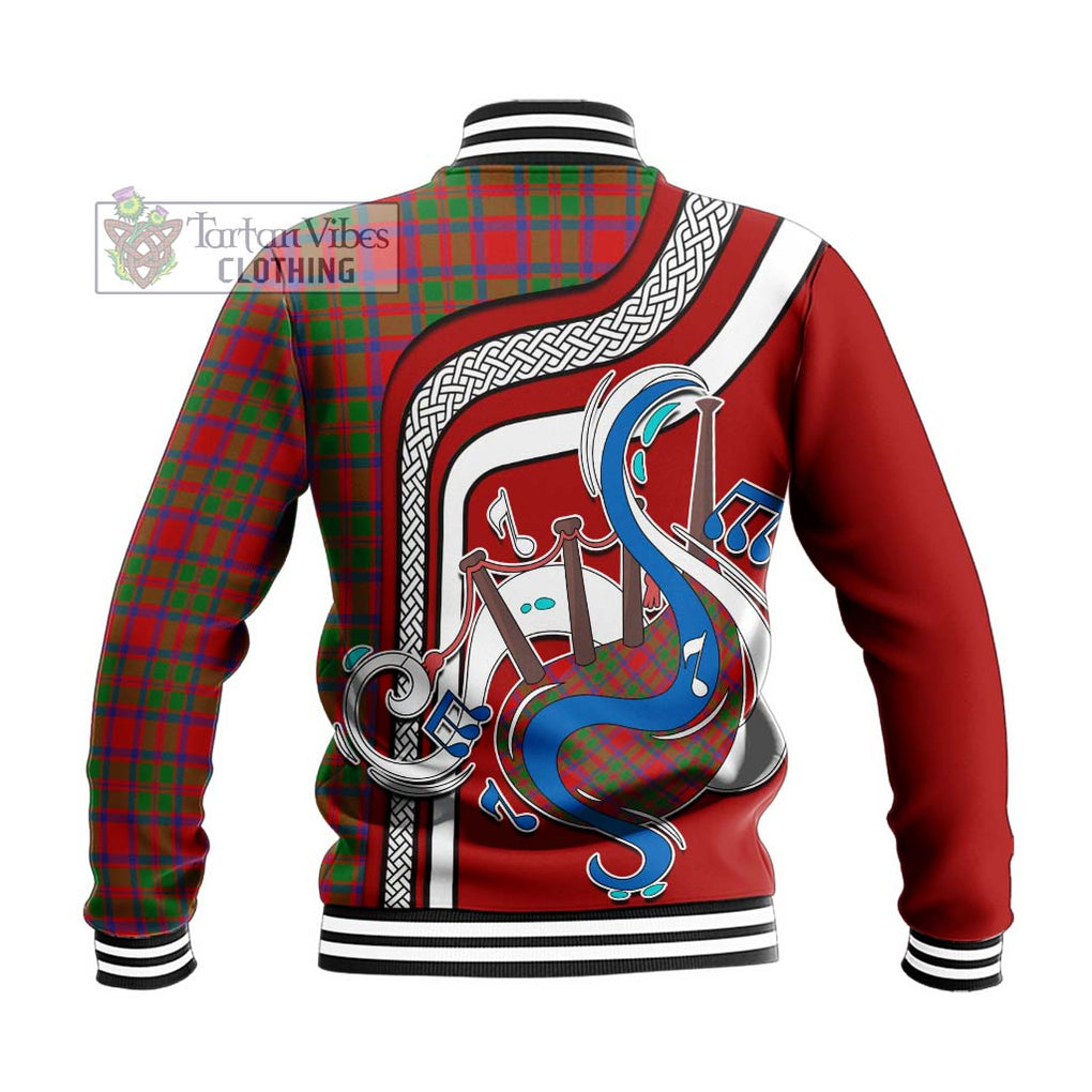 Tartan Vibes Clothing MacKintosh Modern Tartan Baseball Jacket with Epic Bagpipe Style